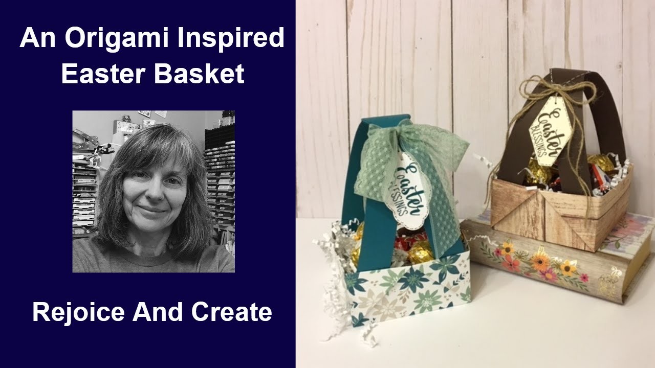 A bigger easy origami inspired Easter Basket