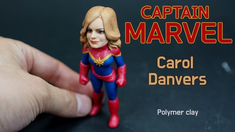Carol Danvers (Captain Marvel) - Polymer clay tutorial