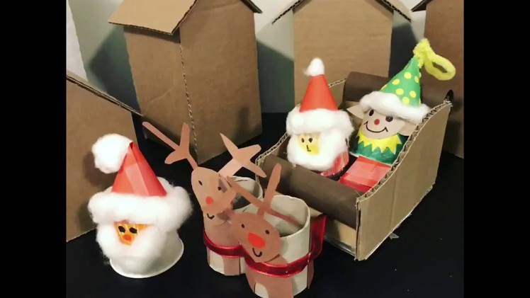 DIY Santa's Sleigh out of Cardboard