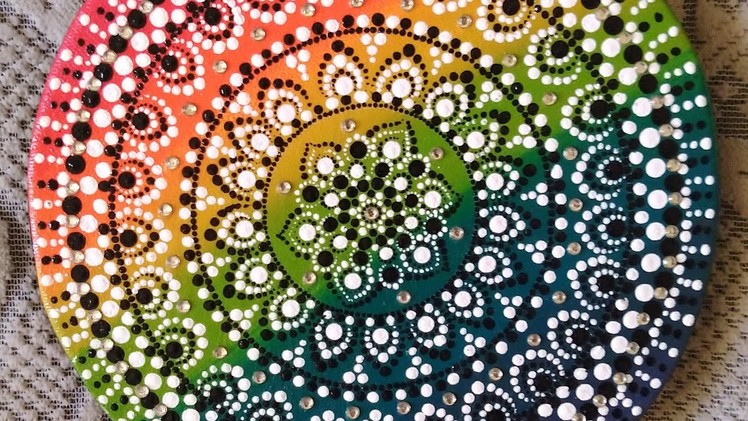 Dot mandala painting (Rainbow Mandala) #24- full video tutorial by shwetaart03