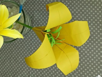 #Easy Origami flower Lily | #Bunga Lily #Origami