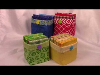 Fat Quarter Storage Cube - easy very detailed sewing instructions