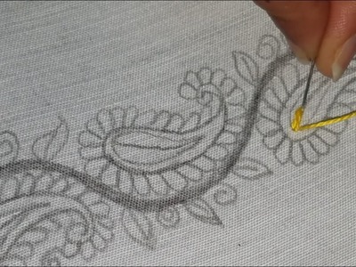 Hand Embroidery Beautiful Border design,Amazing border line decorative embroidery design,Sewing Hack
