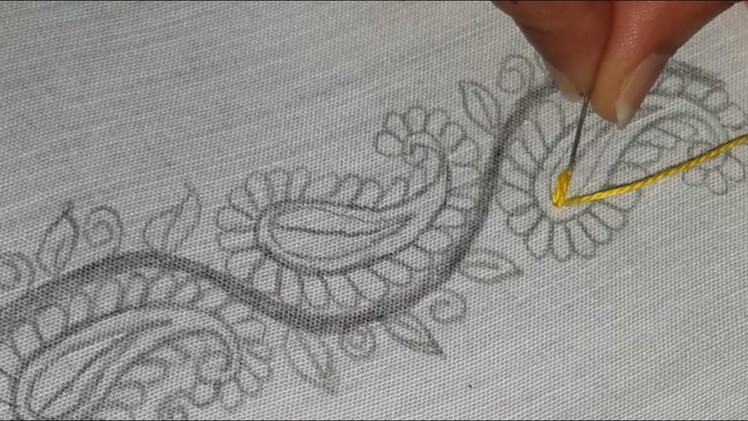 Hand Embroidery Beautiful Border design,Amazing border line decorative embroidery design,Sewing Hack