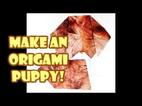 How to make an origami dog! (Part 3 of our dog-gift series!)