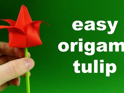 How to make Easy Paper Tulip Origami Flower