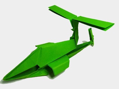 How to make  Paper Helicopter - ORIGAMI  PAPER HELICOPTER
