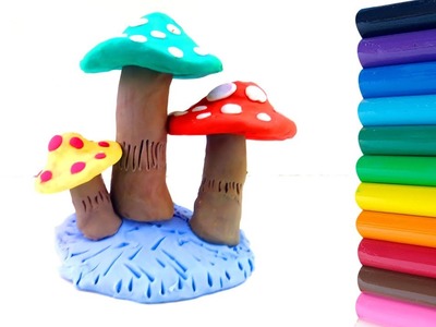 How to Make Polymer Clay Mushroom | Clay Mushroom Modelling | Clay Play | 2019