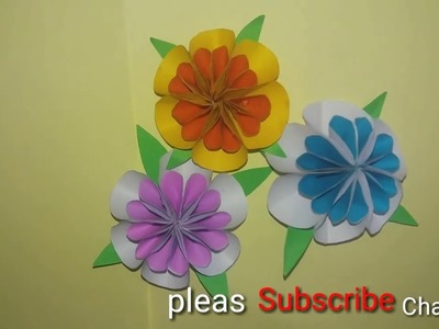 How to make tiny paper Flowers using origami paper ????kleine Blumen basteln mit paper Deko selber mac
