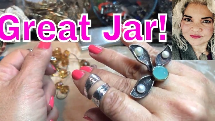 Jewelry Jar $50 Fabulous! Some Friend Mail Auction Wins Gem Haul