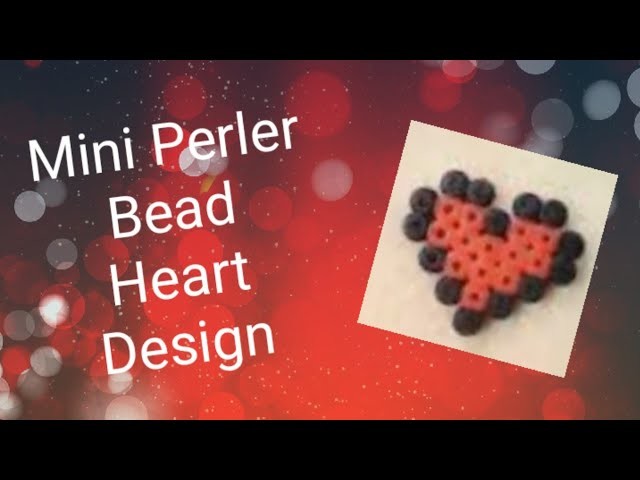 Mini Perler Beads Heart Design