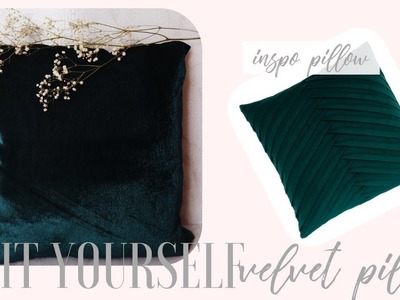 NO-SEW DIY Velvet Pillow Cover | DIY Tuesdays | Kelsley Nicole
