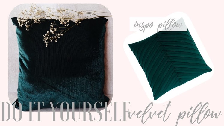 NO-SEW DIY Velvet Pillow Cover | DIY Tuesdays | Kelsley Nicole