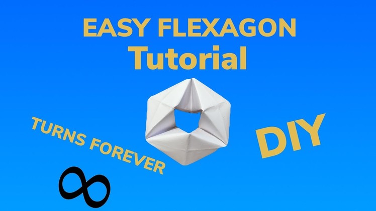ORIGAMI FLEXAGON tutorial EASY