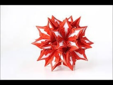 Origami Mandragora Kusudama\ 折り紙マンドラゴラくすだま