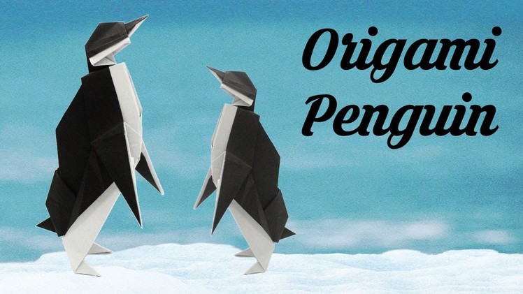 Origami Penguin by John Montroll, Easy Origami for Kids, Basic origami, Simple Origami for Beginners