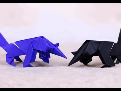 Paper Folding Art Origami: How to Make Pangolin