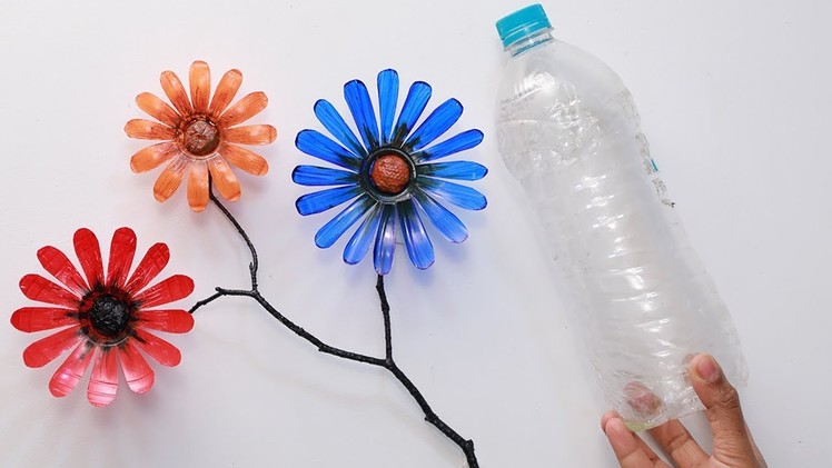 Plastic bottle   ഉപയോഗിച്ച് മനോഹരം flower ഉണ്ടാക്കാം  | Malayalam Craft