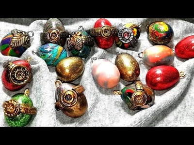 Polymer clay Easter egg pendants! Tutorial