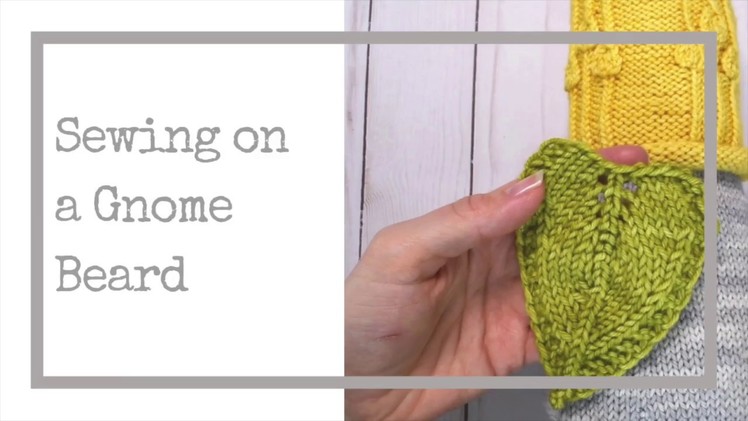 Sewing on a Gnome Beard - a Gnome De Plume Tutorial