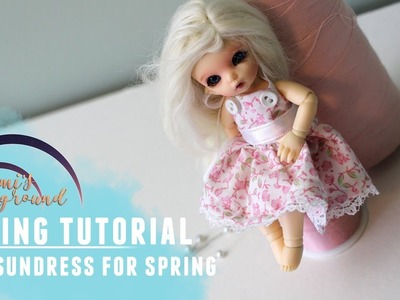 Sewing tutorial: Strappy sundress for PukiPuki dolls