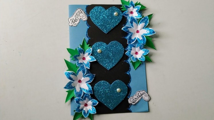 Beautiful Handmade birthday greeting card. latest design birthday card