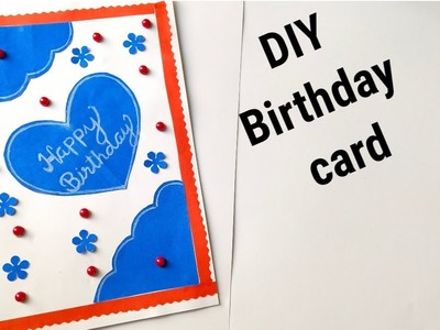 Beautiful Handmade Birthday Card*.DIY Birthday Greeting Card. DIY Card.