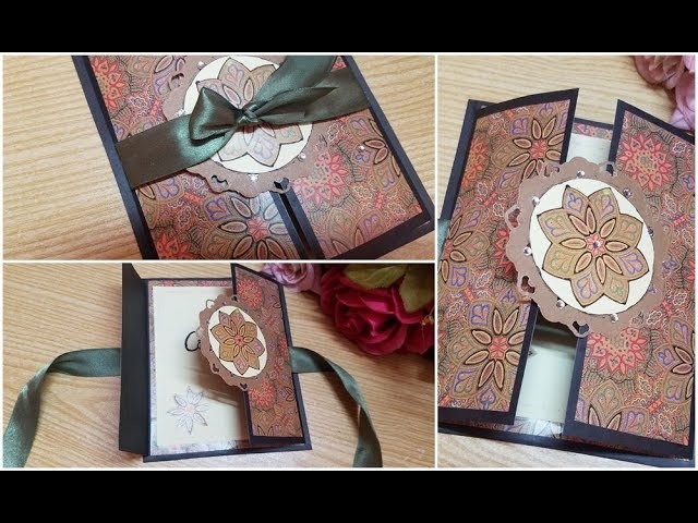 Beautiful handmade Gate-fold???????? greeting card idea for best friend