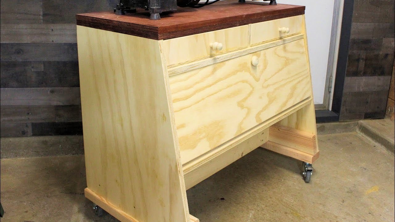 Build a Lathe Stand with Storage, DIY Woodworking