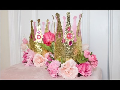 DIY Glam Pink and Gold Princess Centerpiece