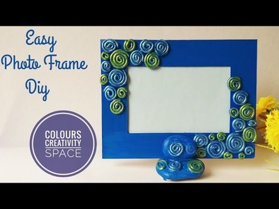 DIY. How to make easy Photo Frame | #photoframe Making Idea| Handmade Photoframe Tutorial #clayart