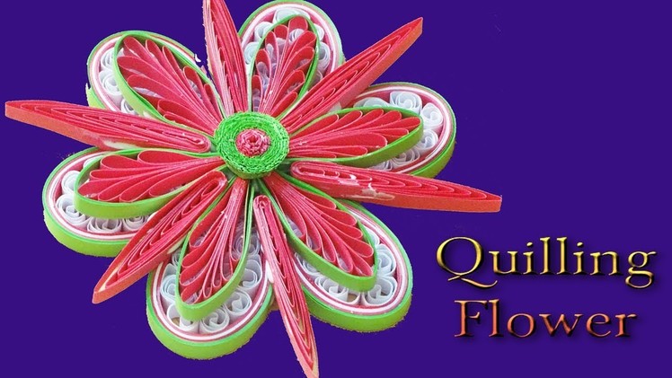 DIY || Making Beautiful Quilling Flower || Quilling Flower Easy || Siri Art&Craft||