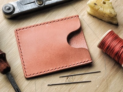 DIY Minimalist Leather Card Wallet