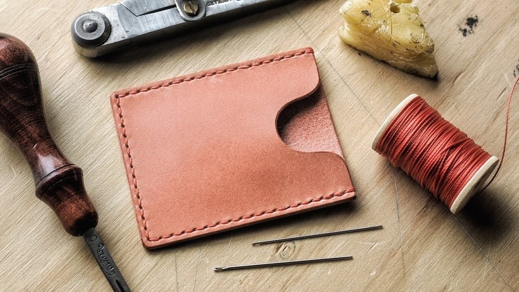 DIY Minimalist Leather Card Wallet
