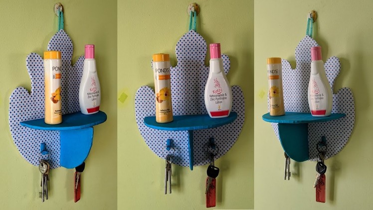 DIY Organizer with Key holder  Using Cardboard | Best out of Waste