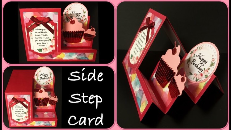 DIY SIDE STEP CARD (Happy Birthday)