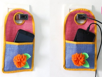 DIY SWITCHBOARD MOBILE CHARGING HOLDER from CLOTHES