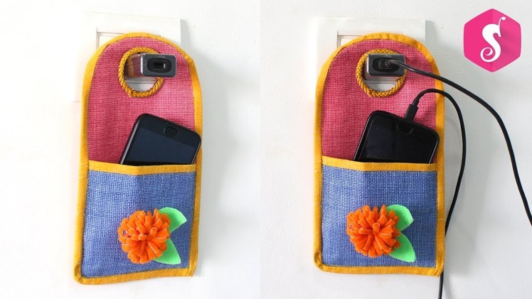 DIY SWITCHBOARD MOBILE CHARGING HOLDER from CLOTHES