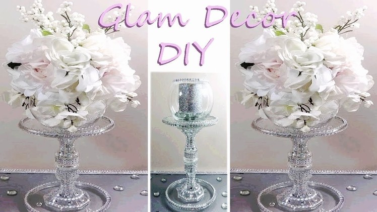 Dollar Tree DIY Glam Tiered Wedding Centerpiece