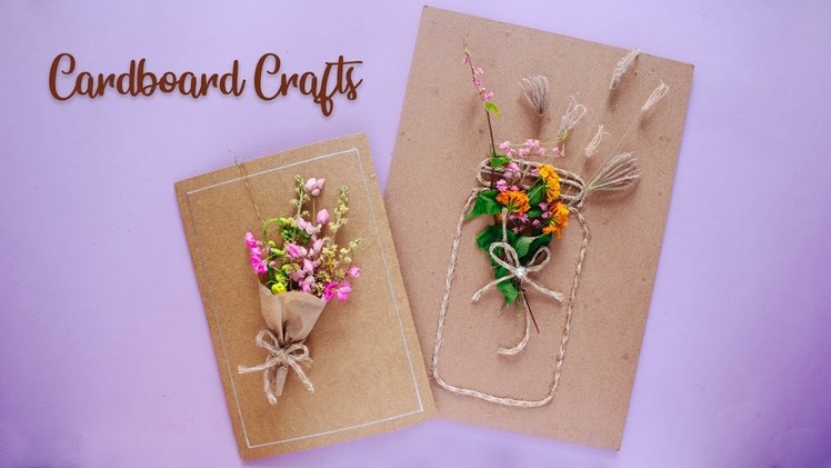 Easy Cardboard Crafts | Handmade Card and Wall Decor Ideas