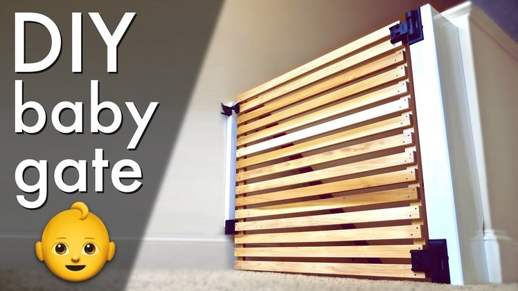Easy DIY Modern Baby Gate or Pet Gate ????. How To Build - Woodworking
