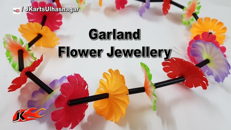 Easy Flower Jewellery for Haldi | DIY Garland making | JK Arts 1554