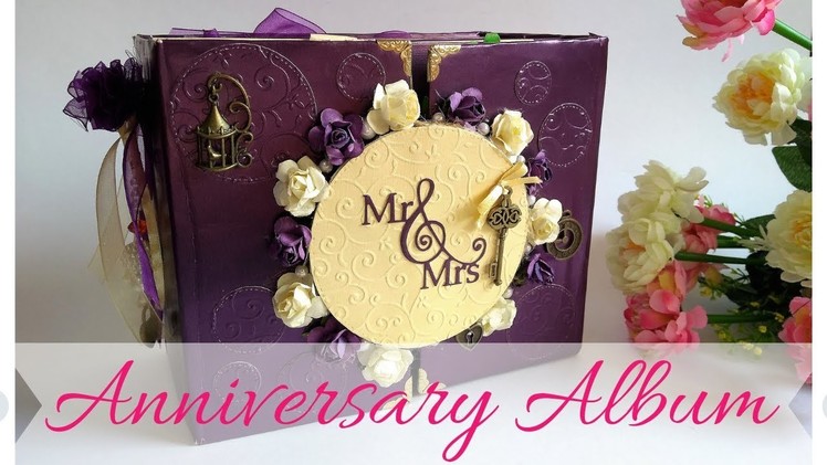 Handmade Anniversary album | Bi-fold album