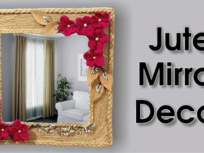 Handmade Jute Wall Mirror Decoration Idea