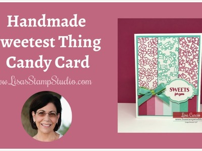 ????Handmade Sweetest Thing Candy Card