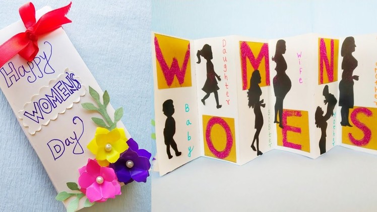 Happy Women's Day |DIY|Greeting Card |8 march |different phases of women's life |Beautiful Card