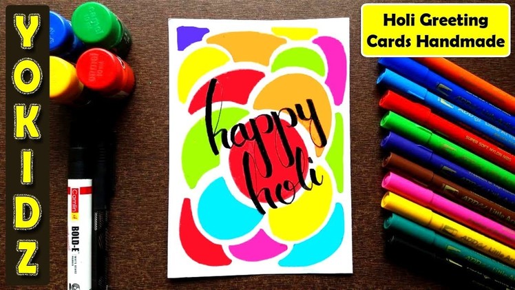 Holi Greeting Cards Handmade