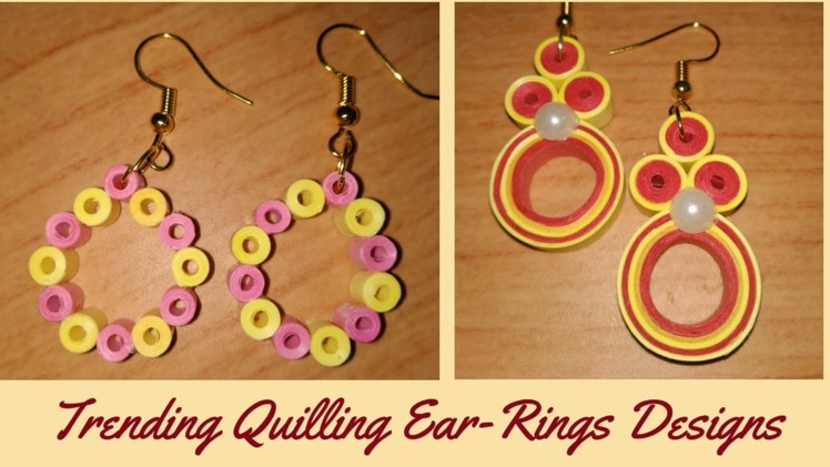How to Make Trending Quilling Ear Rings at Home? DIY 2019 @Simplified Crafts and Arts