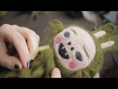 Kickstarter Make 100 Project : Handmade Needlefelted Monsters