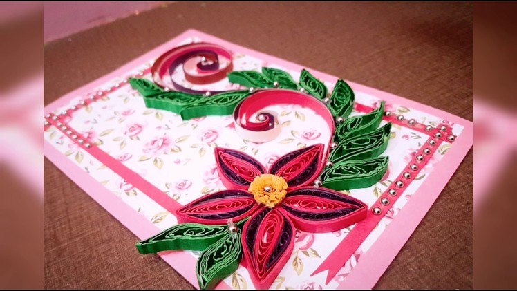 Quilling card || quilling greeting card || new style card || quilling art || handmade card